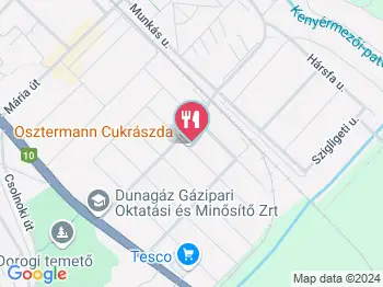 Osztermann Cukrászda Dorog a térképen