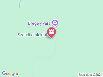 Szondi emlékfal Drégelypalánk a térképen