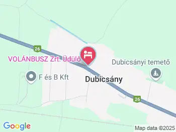 Dubicsányi Kastélyszálló Dubicsány a térképen