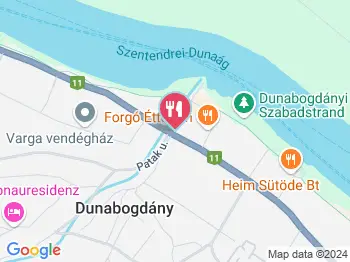 DARTS Club Dunabogdány Dunabogdány a térképen