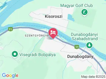 Herold Panzió Dunabogdány a térképen