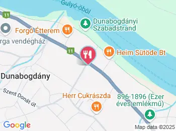 Linda Pékség Dunabogdány a térképen