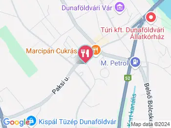 Európa Pékség Dunaföldvár a térképen