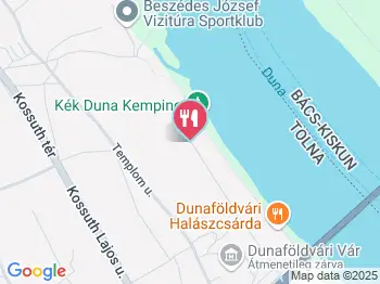 Halászcsárda Dunaföldvár a térképen