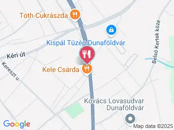 Kele Csárda Dunaföldvár a térképen