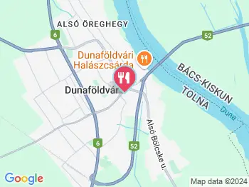Oszi Pékség Dunaföldvár a térképen