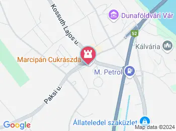 Puskás Ferenc-emléktábla Dunaföldvár a térképen