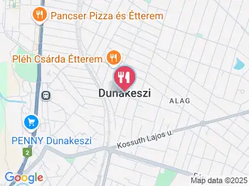 Bőgér Kifőzde Dunakeszi a térképen