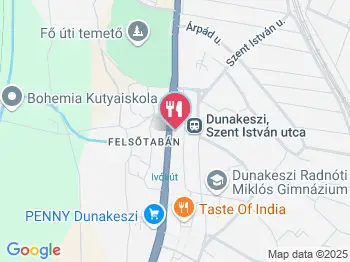 Erika Süteményei Kézműves Cukrászda Dunakeszi a térképen