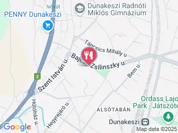 Kanyargó ételbár/ kifőzde Dunakeszi a térképen