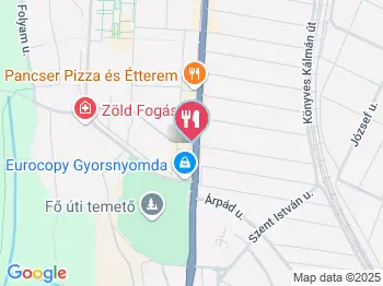 Pancser Pizzéria Dunakeszi a térképen
