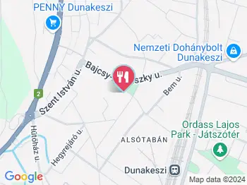 Tükrös Dunakeszi a térképen
