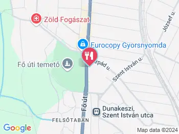 Vági Cukrászda Dunakeszi a térképen