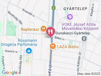 Wiedermann Pékség Dunakeszi a térképen
