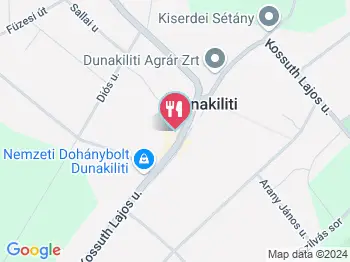 Duna Vendéglő Dunakiliti a térképen