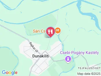 Sári Csárda Dunakiliti a térképen