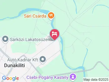 Villa Hedi Panzió Dunakiliti a térképen