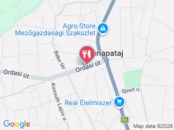 Arizóna Pizzéria Dunapataj a térképen