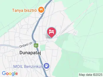 Bringa Panzió Dunapataj a térképen