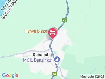 Falusi Vendégház Dunapataj a térképen