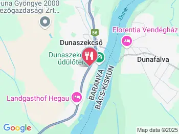 Aréna Csárda és Camping Dunaszekcső a térképen