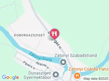 Zátonyi Csárda Étterem Dunasziget a térképen