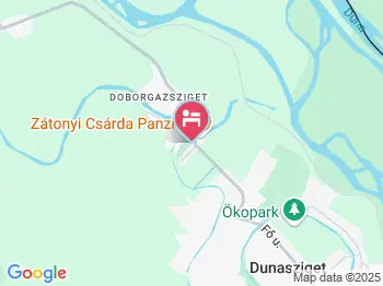 Zátonyi Csárda Panzió Dunasziget a térképen