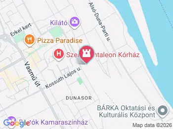 Aratók-szobor Dunaújváros a térképen