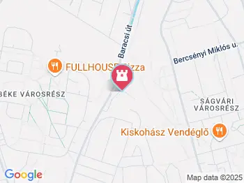 Baracsi úti Arborétum Dunaújváros a térképen