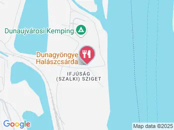 Dunagyöngye Halászcsárda Dunaújváros a térképen