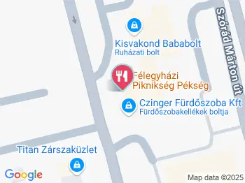 Félegyházi Piknikség Pékség Dunaújváros a térképen