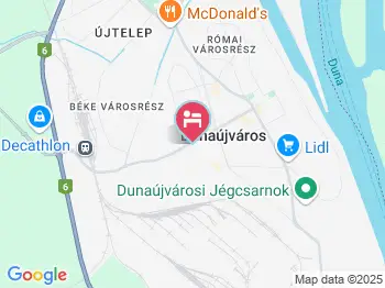 Hotel Kerpely Dunaújváros a térképen