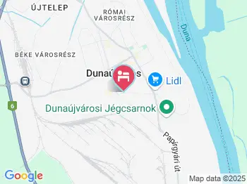 Klub Hotel Dunaújváros a térképen