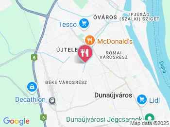 Pintes Pince Étterem&Bár Dunaújváros a térképen