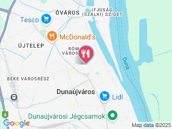 A Vigadó Étterem Dunaújváros a térképen