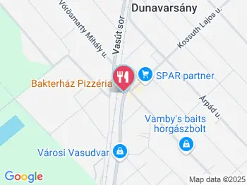 Bakterház Pizzéria és Étterem Dunavarsány a térképen