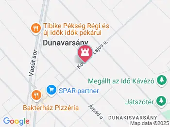 XXIII. János pápa szobra Dunavarsány a térképen