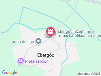 Szent Imre forrás Ebergőc a térképen