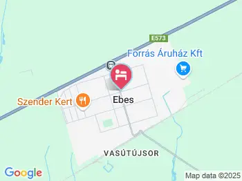 Arany Oroszlán Panzió Ebes a térképen