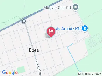 Kosárfonó Vendégház Ebes a térképen