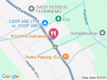 Krisztina Cukrászda Écs a térképen