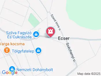 56-os emlékmű Ecser a térképen