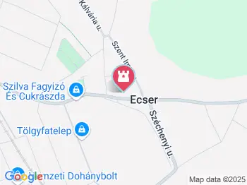 Hétfájdalmú Szűzanya-szobor Ecser a térképen