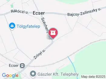 Szlovák Kápolna Ecser a térképen