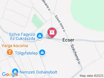 Trianon emlékmű Ecser a térképen