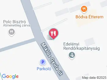 Bódva étterem Edelény a térképen