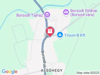 Borsodi református templom Edelény a térképen