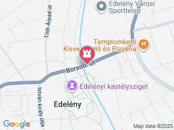 Edelényi kastélysziget Edelény a térképen