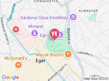 1552 Étterem Eger a térképen