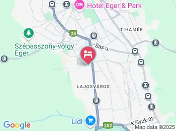 Abbázia Vendégház Eger a térképen